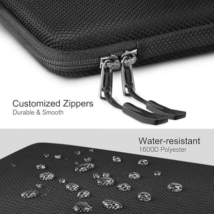 FINPAC Hard Laptop Sleeve Case for 11.6-inch Chromebook, Shockproof Computer Carrying Case Compatible with 11.6-inch Samsung Chromebook 4/3/2, Acer/HP/Dell/ASUS/Surface Laptop 13", Pro 12", Black