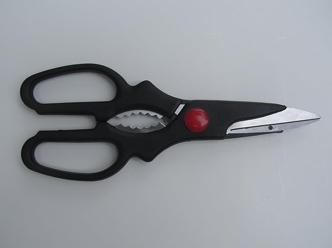 Very Sharp Multi Purpose Scissors - Reinforced Blade Shears, Left and Right Handed for office, kitchen, sewing, gardening
