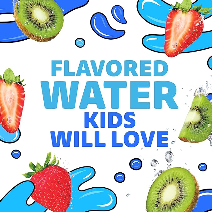 Capri Sun Roarin' Waters Strawberry Kiwi Flavored with other natural flavor Water Beverage, 40 ct Pack, 4 Boxes of 10 Drink Pouches