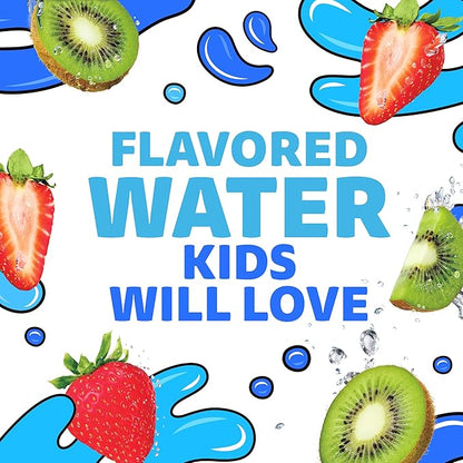 Capri Sun Roarin' Waters Strawberry Kiwi Flavored with other natural flavor Water Beverage, 40 ct Pack, 4 Boxes of 10 Drink Pouches