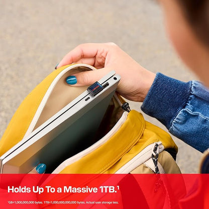 SANDISK 512GB Extreme Fit USB-C Flash Drive - Up to 400MB/s Read speeds, USB 3.2 Gen 1, USB Type-C - Plug-and-Stay Storage - Black - SDCZ530-512G-G46