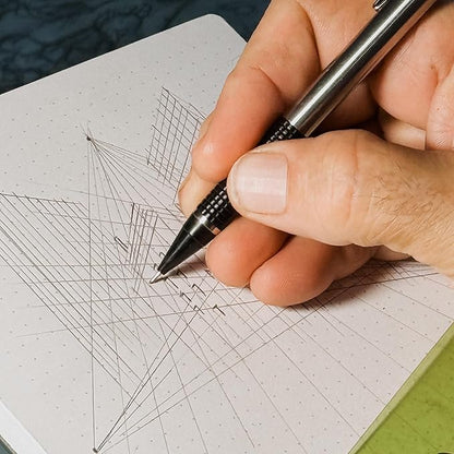 Notsu Dot Grid Notepads 8.5 x 11 inch, 2 Pack | Minimalist Dotted Memo Mouse Pads with Premium Thick Paper, Letter Size