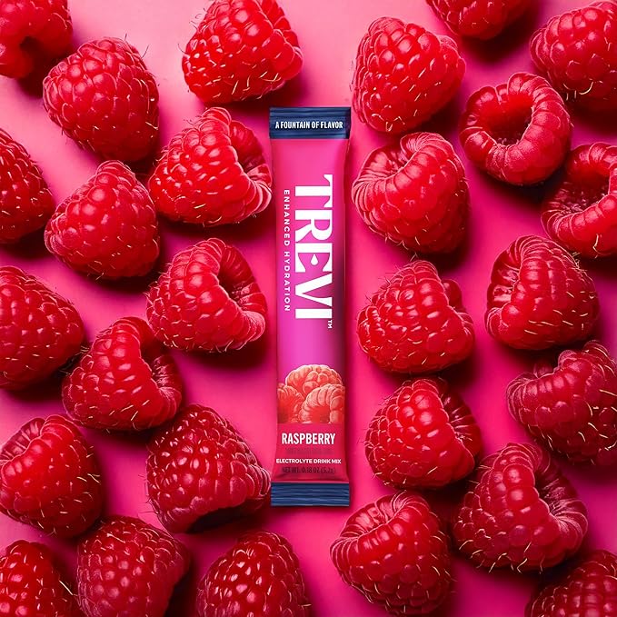 TREVI™ Sugar Free Electrolytes - Drink Mix Hydration Powder Packets - 8 Count - Raspberry