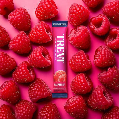 TREVI™ Sugar Free Electrolytes - Drink Mix Hydration Powder Packets - 8 Count - Raspberry