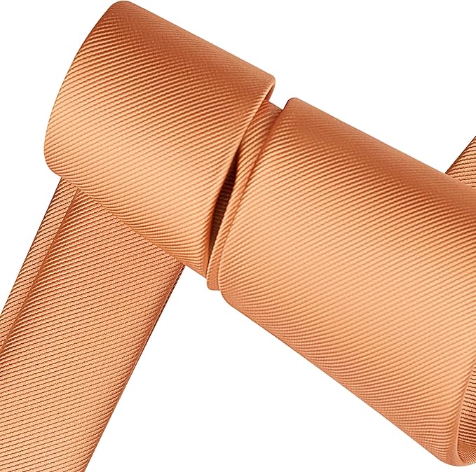 Branduce 3.15"（8cm） Men's Solid Color Formal Woven Necktie + Gift Box