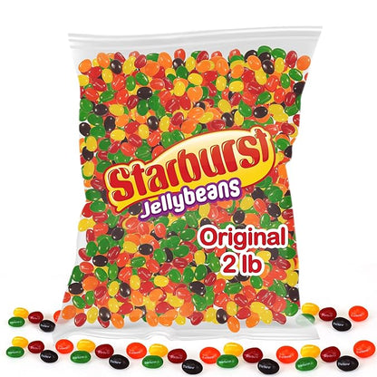 Original Jelly Beans (2 Pound) Holiday Candy - Comes in a Resealable Bag - jelly beans bulk - Perfect for Parties, Christmas Candy Stocking Stuffers