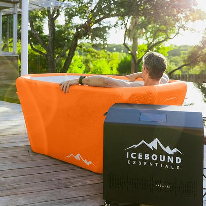Ice Bath with Water Chiller - 1HP Efficient Hot and Cold Water Chiller for Ice Bath - Premium Ice Bath Tub with Chiller - WiFi - Filter - Ozone/UV - Cold Plunge with Water Chiller
