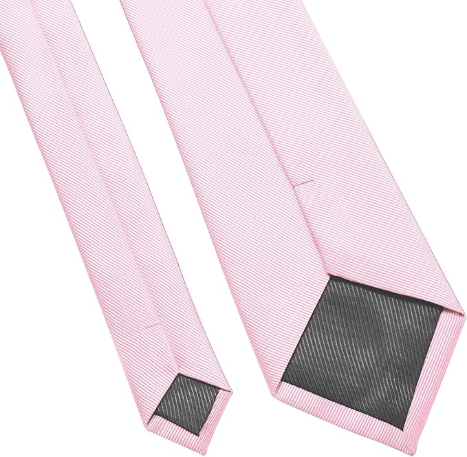DecTwig Men's Ties Solid Color Formal Neckties 3.15" (8CM) Black Ties For Men