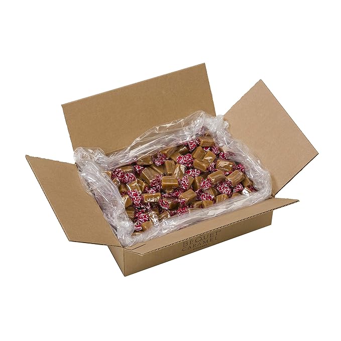 Béquet Classic Caramels – Soft, Individually Wrapped Gourmet Caramel Candy, Gluten‑Free & Kosher – 5-Pound Box