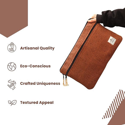 Brown Laptop Sleeve – Durable 14-Inch Laptop Cover with Zipper, Lightweight Water-Resistant Case for Travel & Work