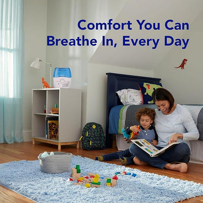Vicks Filtered Cool Mist Humidifier, Medium Room, 1.1 Gallon Tank - Humidifier for Baby and Kids Rooms, Bedrooms and More, Works with Vicks VapoPads