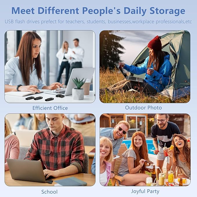 AGECASH A 2GB USB Flash Drive 20 Pack Swivel USB 2.0 Thumb Drive Flash Drive 2GB USB Drive 20 Packs Pendrive Jump Drive Memory Stick with Keychain