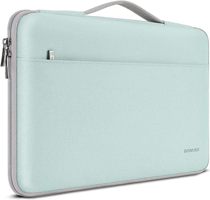 DOMISO 10.1 inch Tablet Case with Handle Water-Resistant Protective Carrying Bag for 10.5" 10.9" iPad Air / 10.2" iPad / 10.5" 11" iPad Pro/Surface Go 2 3/Lenovo Ideapad D330,Mint Green