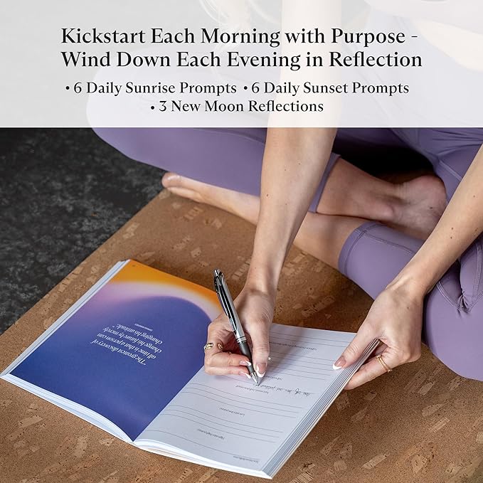 Switch Research Sunrise/Sunset Journal: Science-Backed Daily Gratitude Journal for Women & Gratitude Journal for Men - Powerful Daily Journal Prompts for Mindfulness, Presence, & Habit Transformation