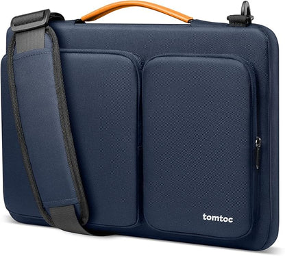 tomtoc Laptop Shoulder Bag for 2025 14 Inch MacBook Pro M5/M4/M3/M2/M1 Pro/Max 2025-2021, 13.5-14.4 Surface Laptop 7/6/Studio 2, Surface Book 3, 360 Protective Case Fit Asus VivoBook