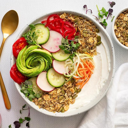 Struesli Savory + Seed Organic Granola, Nut, Grain & Gluten Free, Healthy Snacks with Pumpkin, Sunflower & Chia Seeds, Hemp Hearts, Flax, Tiger Nuts & Sea Salt, Plant Based, Keto & Paleo, 32 Oz