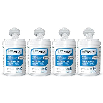 REScue One-Step Wipes Canister, 160 Count (Pack of 4)
