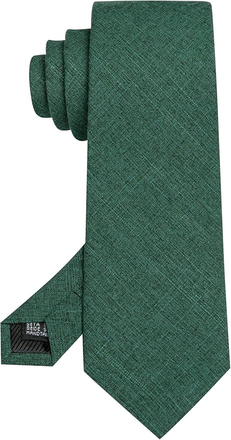 Barry.Wang Tie Sets for Men Silk Solid Necktie Stain Ties Handkerchief Pocket Square Cufflinks Wedding Business Dyed