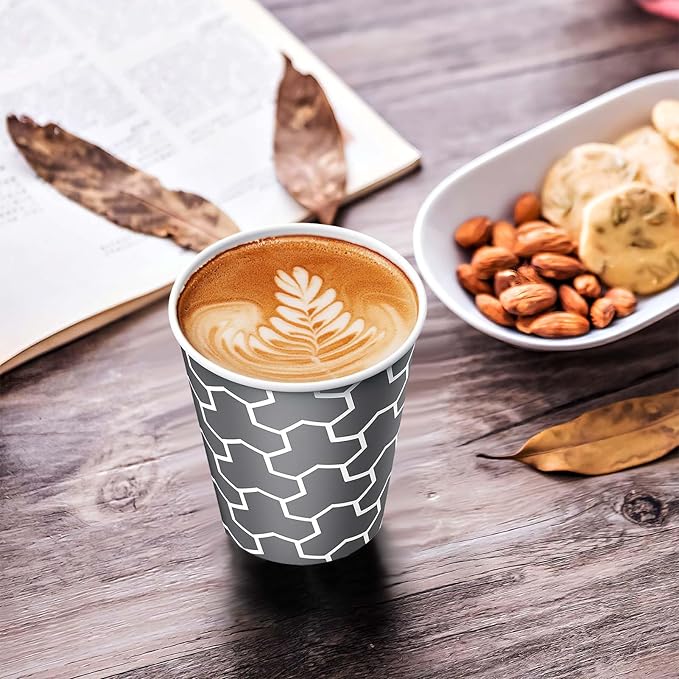 240 Count 10 oz Paper Coffee Cups, Disposable Paper Cups, Hot/Cold Beverage Drinking Cups for Water, Coffee, Tea, Juice
