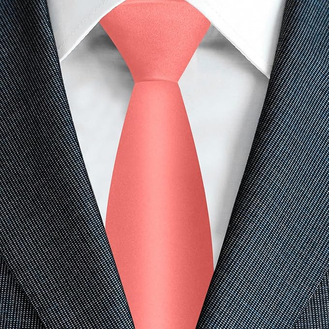 Men's Ties Solid Pure Color 3.15" (8CM) Necktie Plain Formal Business Wedding Black Ties For Men