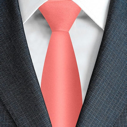Men's Ties Solid Pure Color 3.15" (8CM) Necktie Plain Formal Business Wedding Black Ties For Men