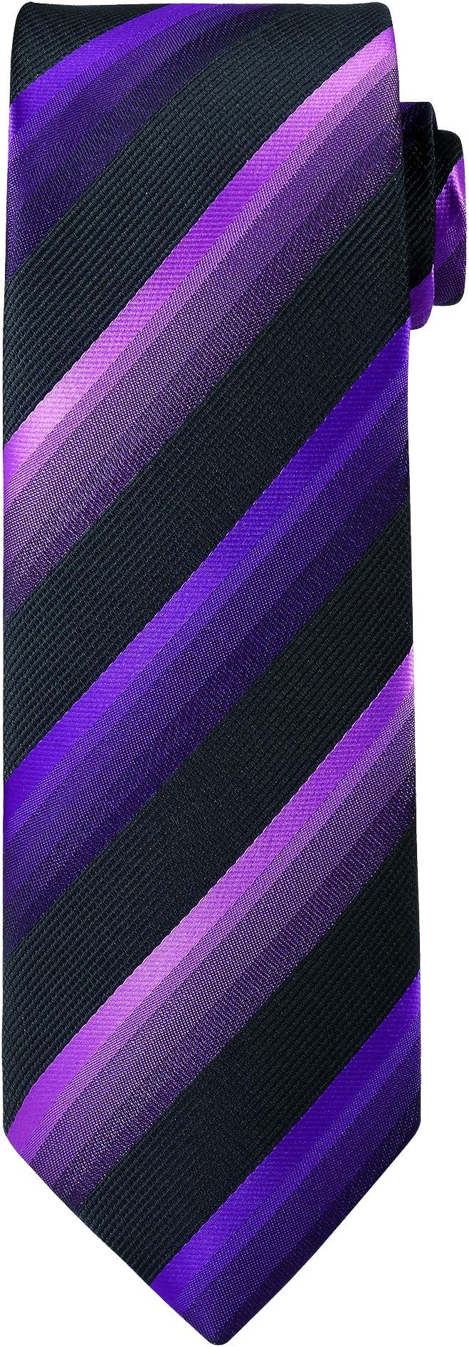 TIE G 5pcs Tie Set in WHITE OR BLACK GIFT BOX: Solid Color Necktie, Satin Bow Tie, Pocket Square, Lapel, Cuff Links