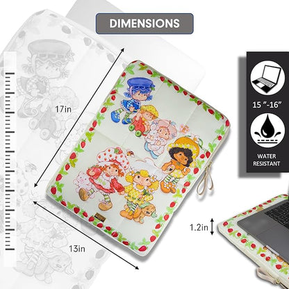 Sonix | Puffy Laptop Sleeve | 15-16 Inch, Quilted Pillow Puffer Laptop Carrying Case, Computer Sleeve | Berry Besties