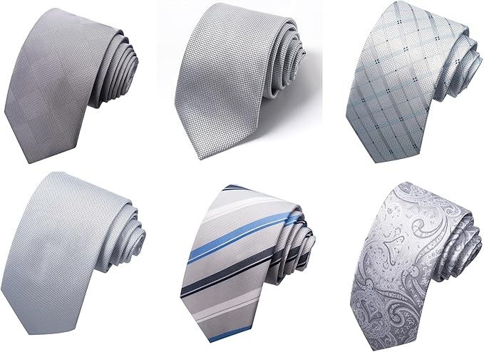 Tie For Men Necktie Woven Jacquard Neck Ties Set 6 PCS