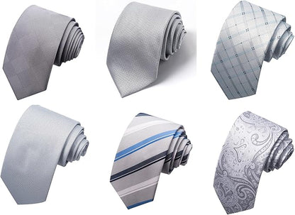 Tie For Men Necktie Woven Jacquard Neck Ties Set 6 PCS