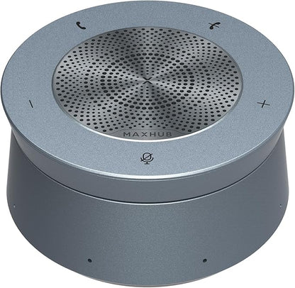 MAXHUB BM45 Conference Speakerphone, Meeting Speaker and Microphone for Audio Conferencing, 8-Mics Array 360° Sound Pickup 26ft Range, AI Noise Suppression Plug-and-Play, Certified for Microsoft Teams