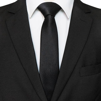 RBOCOTT 2.4“ Solid Color Skinny Tie Business Wedding Necktie for Men(6cm)
