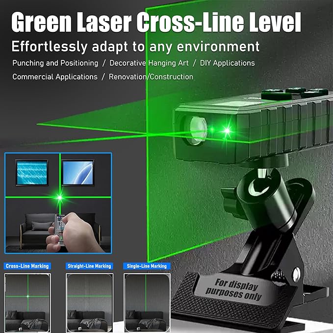 Laser Measuring Tool 328 Ft Dual Green Laser Rangefinder Green Crosshair Laser Measuring Tool Backlit LCD Display Rechargeable Laser Rangefinder/Length/Volume/Area/Voice (m/Ft/in) ZC-L387 ZHOUCE