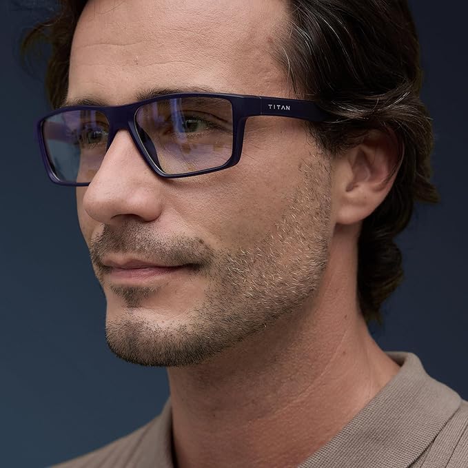 Titan Gaming Glasses, Anti Blue Light Glasses Men, UV400 Protection Blue Light Blocking Glasses for Computer Eye Strain