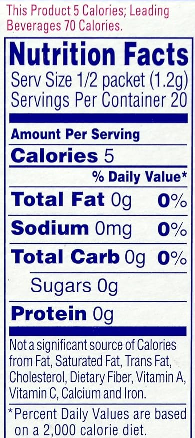 Crystal Light On The Go Peach Mango With Caffeine Drink Mix, 10-Packet Box (Pack of 8)