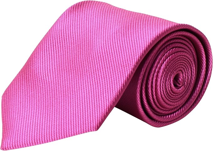 QBSM Mens Solid Polyester Textile Neckties Pure Color Neck Ties