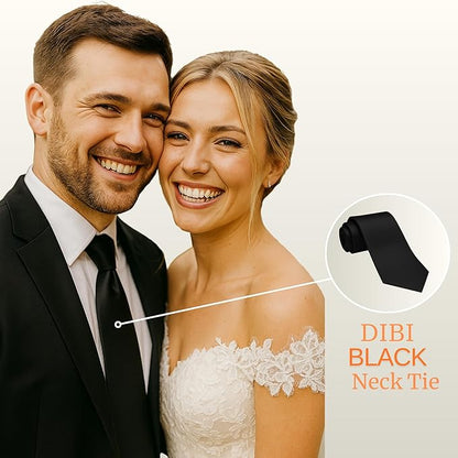 Dibi Solid Color Ties for Men, Formal Mens Ties, Neck Tie, Classic Tie for Boys Women Teens, Wedding Business Costume Necktie
