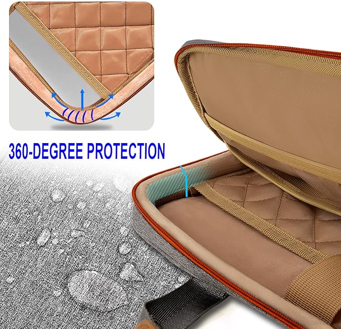 ZINZ Slim Expandable Laptop Case 15.6 Inch Sleeve Upgraded Protective Durable Recycled Carrying Case Compatible with MacBook 15" & 16" and Most 15" 15.6" 16" Notebook,D01G02