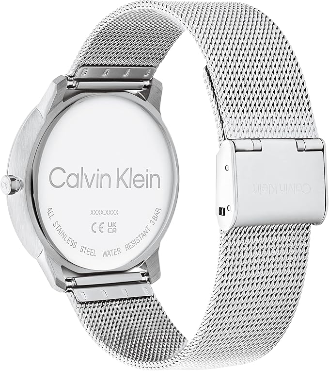 Calvin Klein Women's CK Iconic - 35mm 2H Quartz Watch - Stainless Steel Mesh Bracelet - Water Resistance 30 Meters – Premium Fashion Timepiece for Everyday Style - Gift for Her