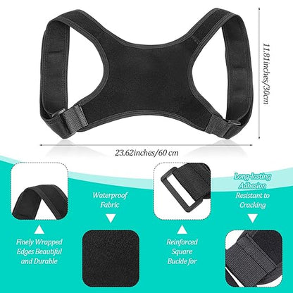 Posture Corrector Adjustable Comfortable Back Brace Lightweight Breathable Upper Straightener Support for Women Men Lower Back Shoulder Clavicle Neck Hunchback Pain Relief