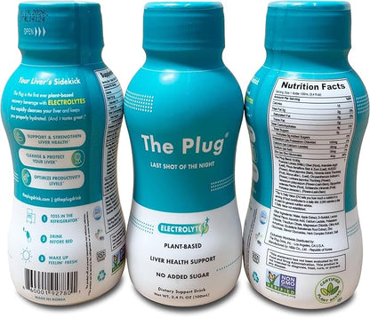 The Plug Liver Cleanse & Detox Drink | Organic Herbal Liquid Supplement with Electrolytes, Superfruits & Plant-Based Nutrients | Supports Hydration, Energy, Immunity & Liver Health