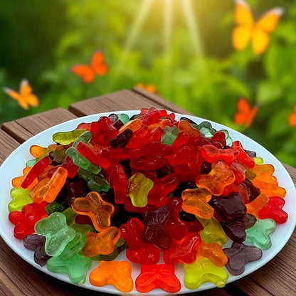 Irresistibly Delicious Mini Butterfly Gummies - 1.5 lbs Lusciously Flavorful Soft & Chewy Candy Snack, Fruity Flavor Assortment-Great for Kids and Adults of All Ages(24 oz)
