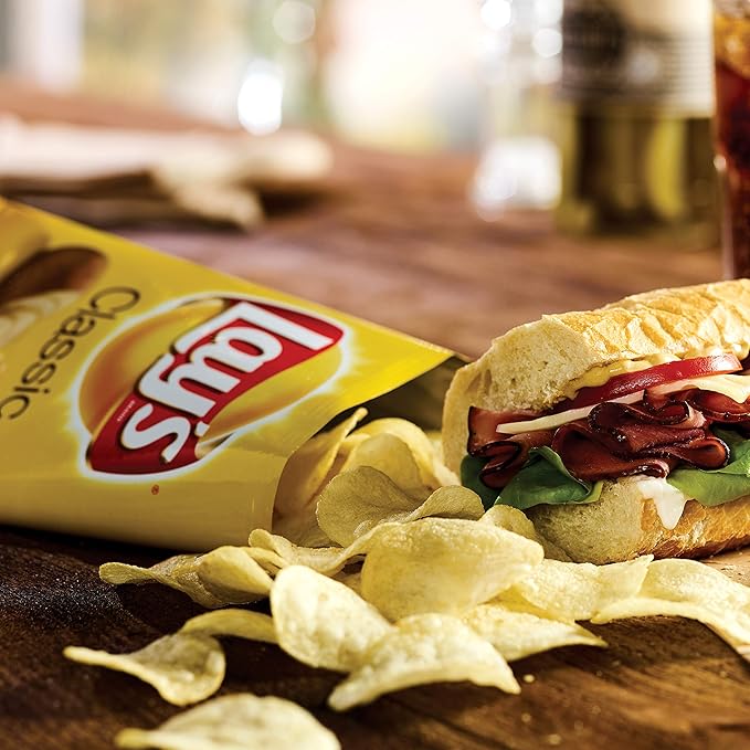Lay's Potato Chips, Classic, 1.5 Ounce (Pack of 64)