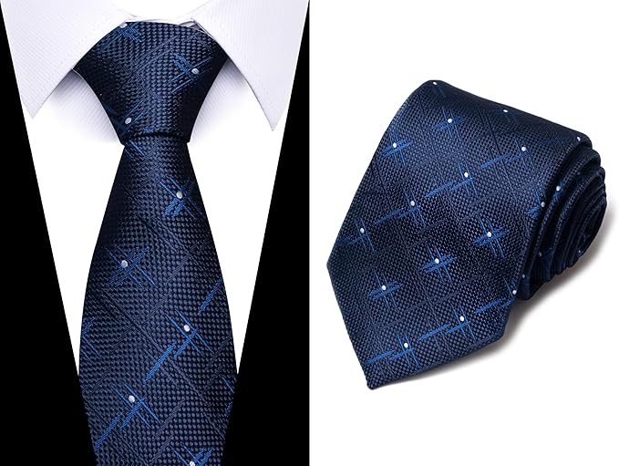 Tie For Men Necktie Woven Jacquard Neck Ties Set 6 PCS
