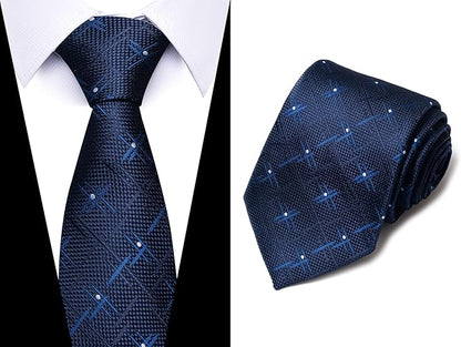 Tie For Men Necktie Woven Jacquard Neck Ties Set 6 PCS