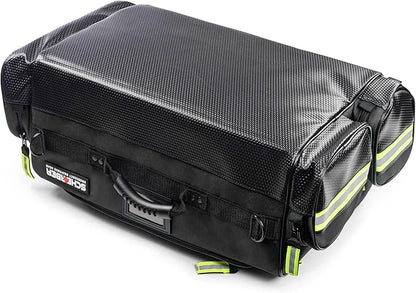 Scherber Fully-Stocked Premium First Responder Bag | HSA/FSA Approved | Large Pro EMT/EMS Trauma, Bleeding & Oxygen Medical Kit | CAT Tourniquet, HyFin Chest Seal & 250+ First Aid Supplies (Black)