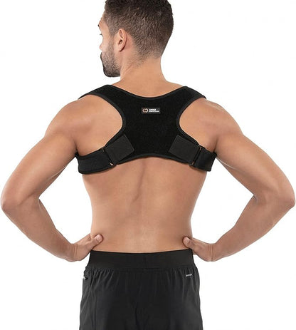 Copper Compression Back Brace Posture Corrector for Women and Men. Copper Infused Shoulder Straightener, Adjustable Upper Back Support for Relief, Scoliosis, Hunchback, Hump, Thoracic, Spine, Pain