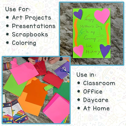 Hygloss Red Colored Paper - 24 lb, 89 GSM, Fade-Resistant, Acid-Free, 8.5x11-Inch Letter Size Color Copy Paper, 90 Sheets