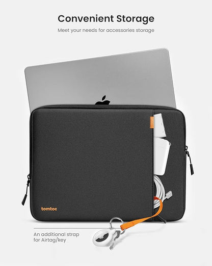 tomtoc 360 Protective Laptop Sleeve for 14-inch MacBook Pro M5/M4/M3/M2/M1 Pro/Max A3434 A3112 A3401 A3185 A2992 A2918 2025-2021, Water-Resistant Case Bag with Accessory Pocket for 13.8 Surface Laptop