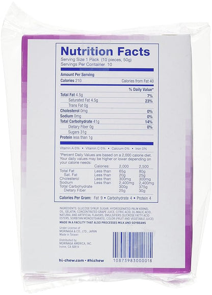 Hi-Chew Stick Grape, 1.76 Ounce (Pack of 10)