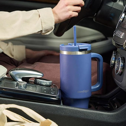 Contigo Tumbler, 40oz Stainless Steel | Vacuum Insulated | Leak-Proof | Cold for 29 Hours | Indigo, Pack of 4